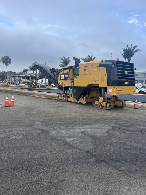Inland Empire freeway paving